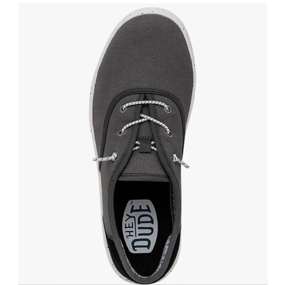 HEY DUDE Conway Sport Mesh Charcoal Slip On Sneakers-Women’s 9/Mens 7